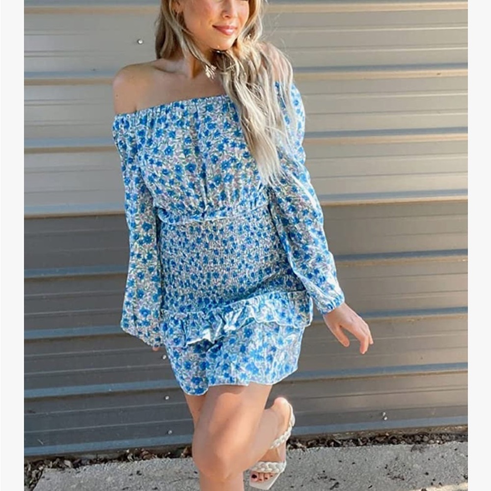 Long Sleeve Spring Summer Dress - Picture 5 of 5